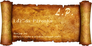 Láda Piroska névjegykártya